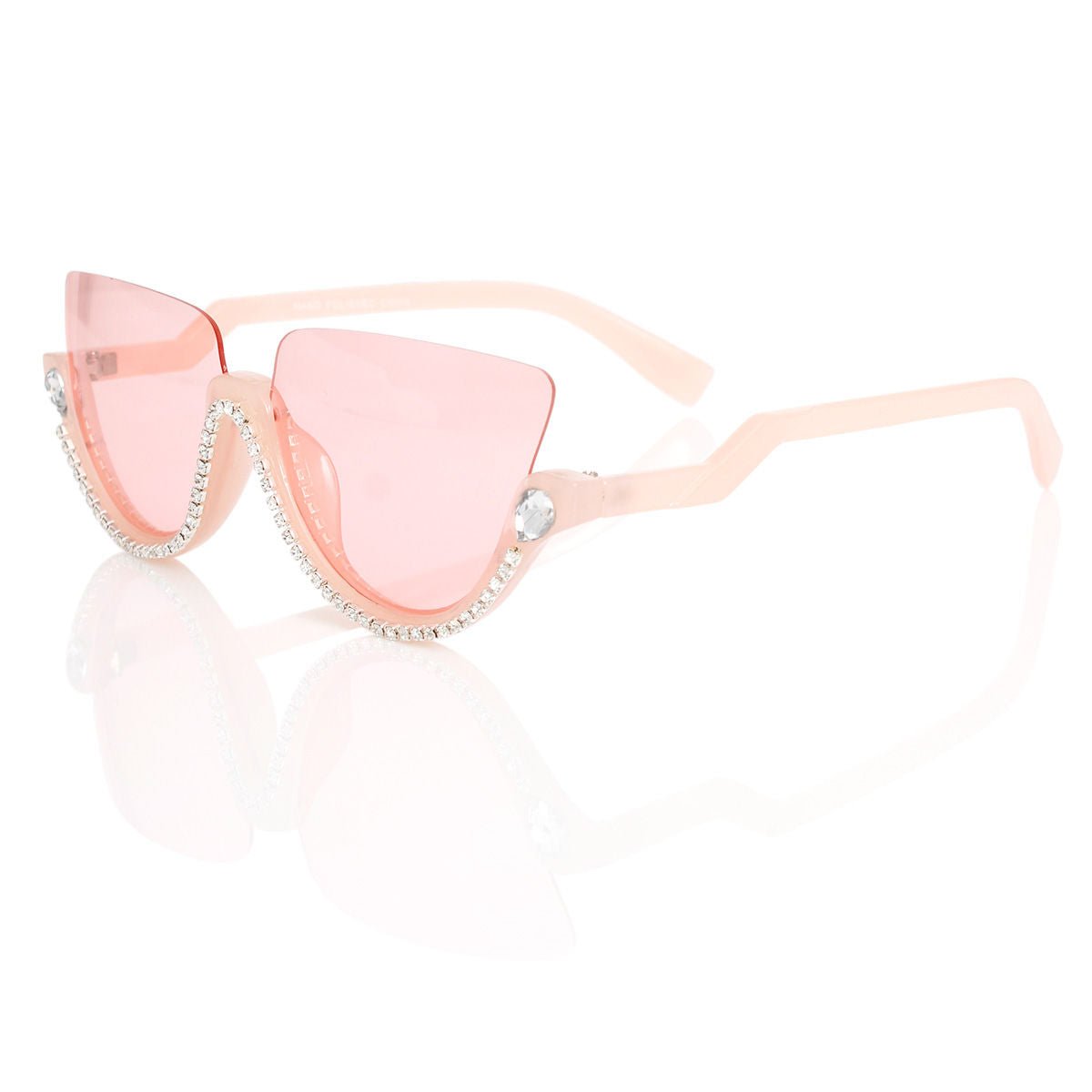 Sunglasses Half Frame Pink Eyewear for Women - Bae Apparel