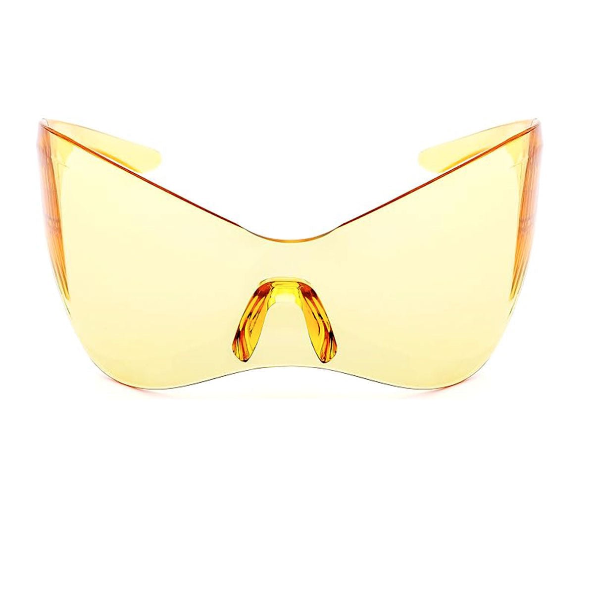 Sunglasses Mask Wrap Yellow Eyewear for Women - Bae Apparel