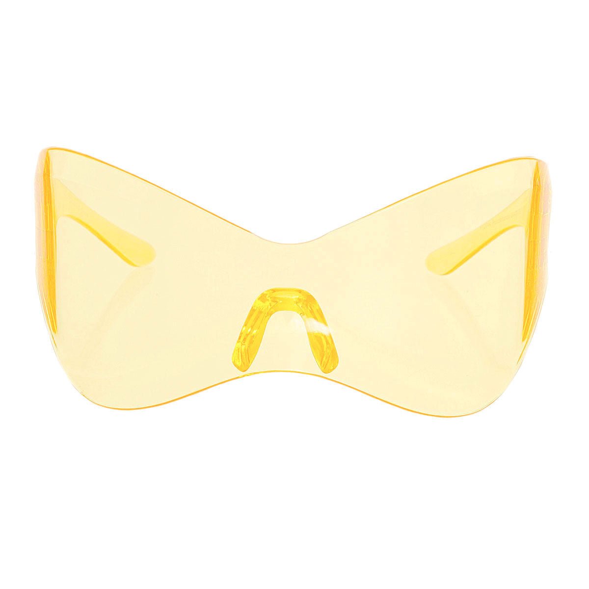 Sunglasses Mask Wrap Yellow Eyewear for Women - Bae Apparel