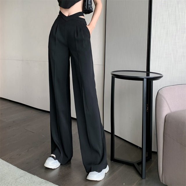 Solid Casual Loose Pants - Fashion